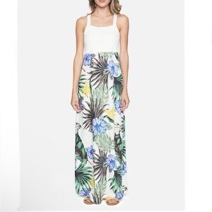 Hurley | ‘Mixup’ maxi dress tropical mixed media
